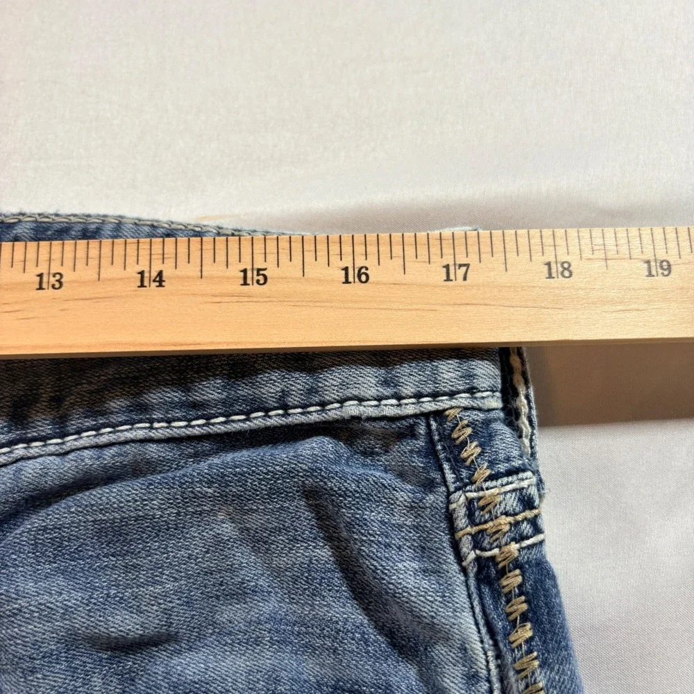 Big Star Pioneer Straight Leg Jeans Mens 34R Buckle Exclusive Medium Wash Blue